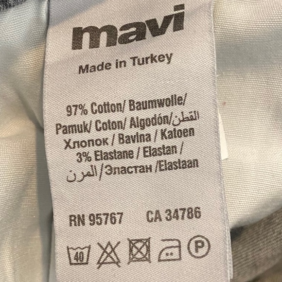 Mavi Ada Boyfriend Grey Tribecca Distressed Jeans - Picture 9 of 9